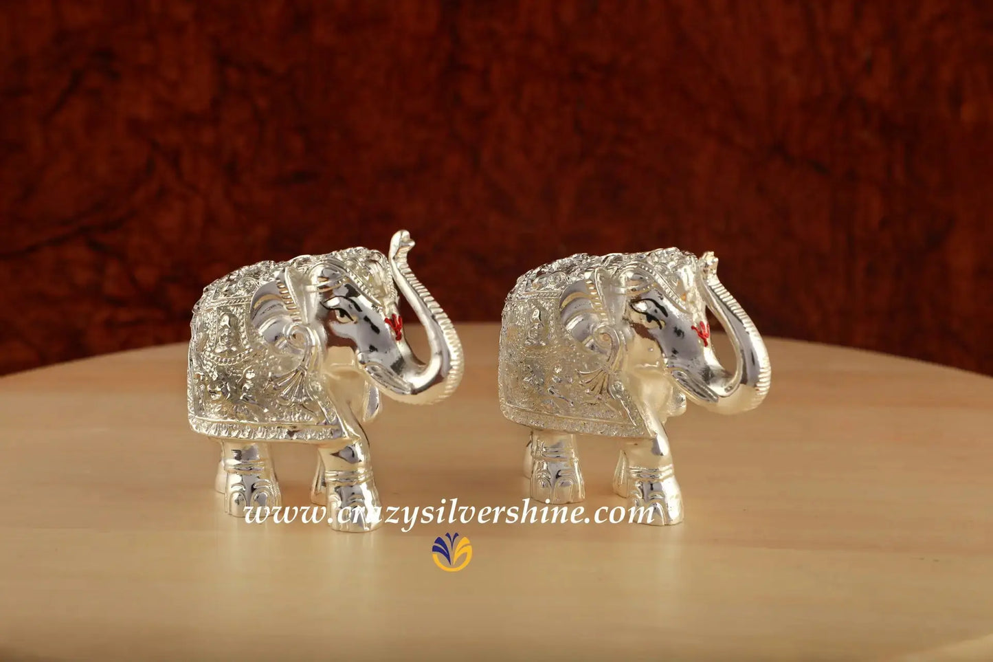 Silver Plated Elephants
