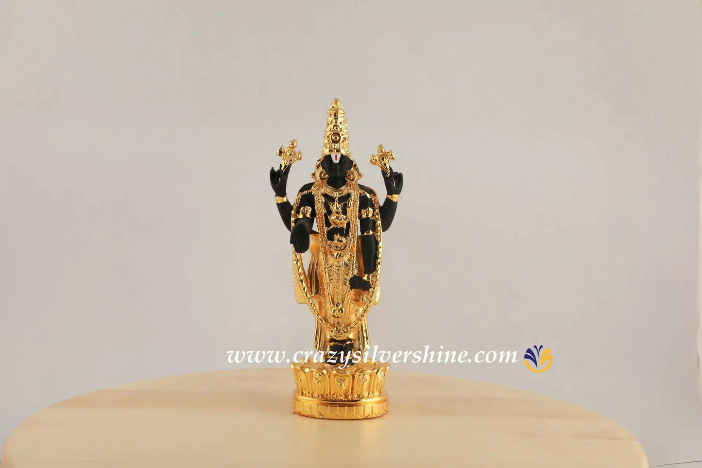 Gold Plated Balaji Crazy Silver Shine
