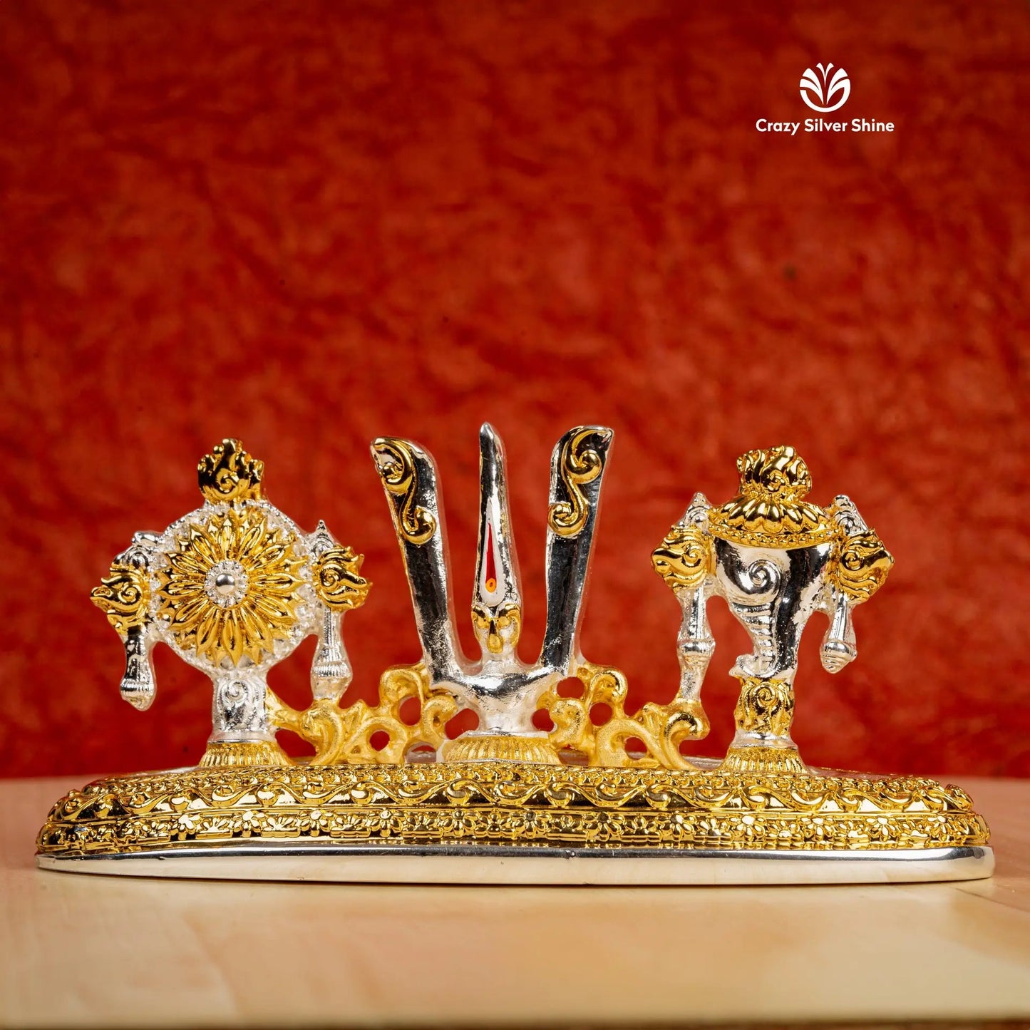 Silver and Gold Plated Vaikunta Namalu Crazy Silver Shine