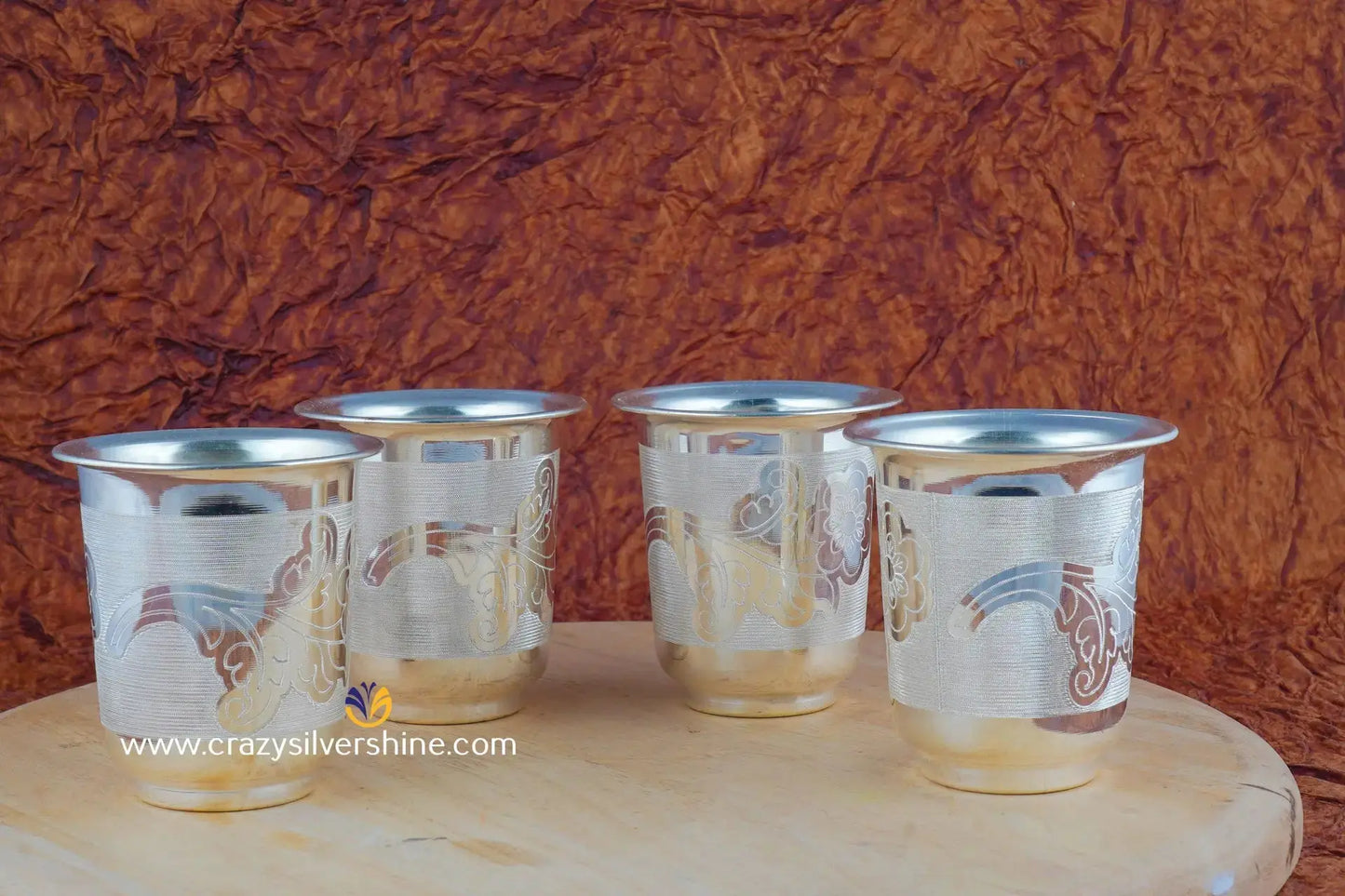 German Silver Tumbler Single Piece Crazy Silver Shine