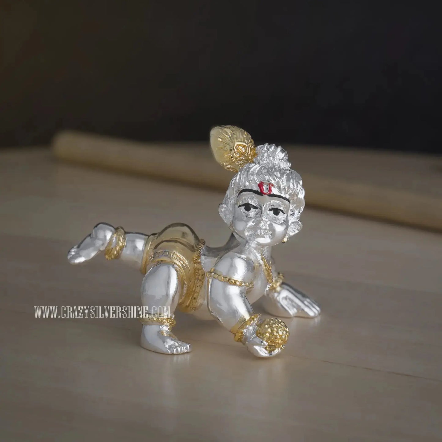 BabyKrishna Idol Crazy Silver Shine