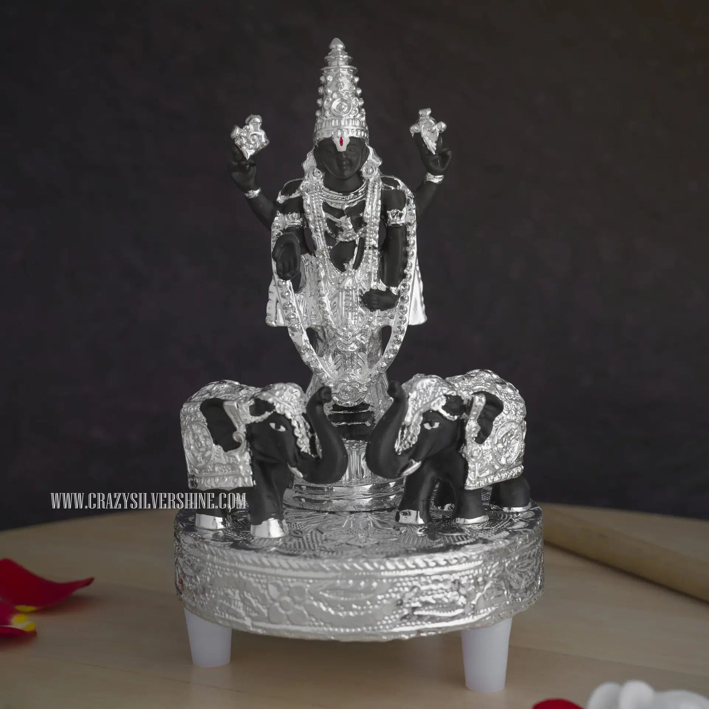 Silver Plated Balaji Idol Set Crazy Silver Shine