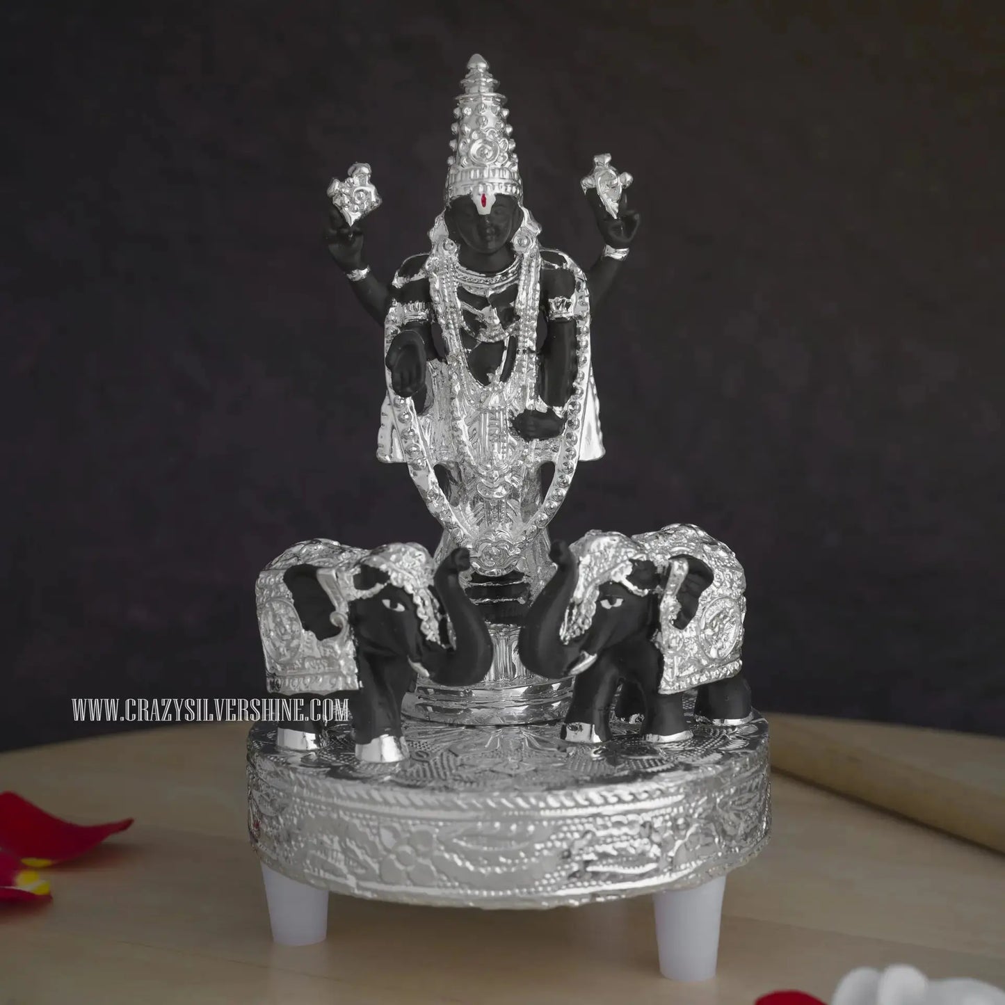 Silver Plated Balaji Idol Set Crazy Silver Shine