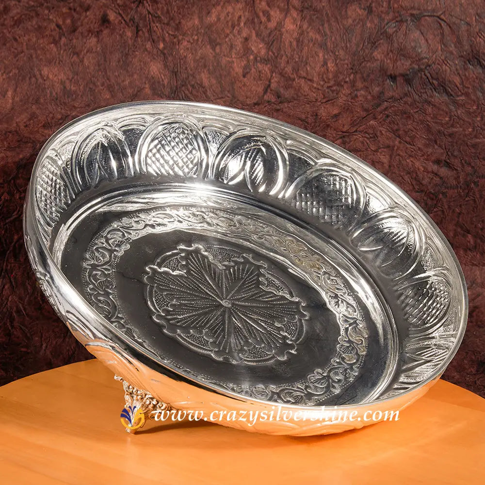 Designer Plate Crazy Silver Shine