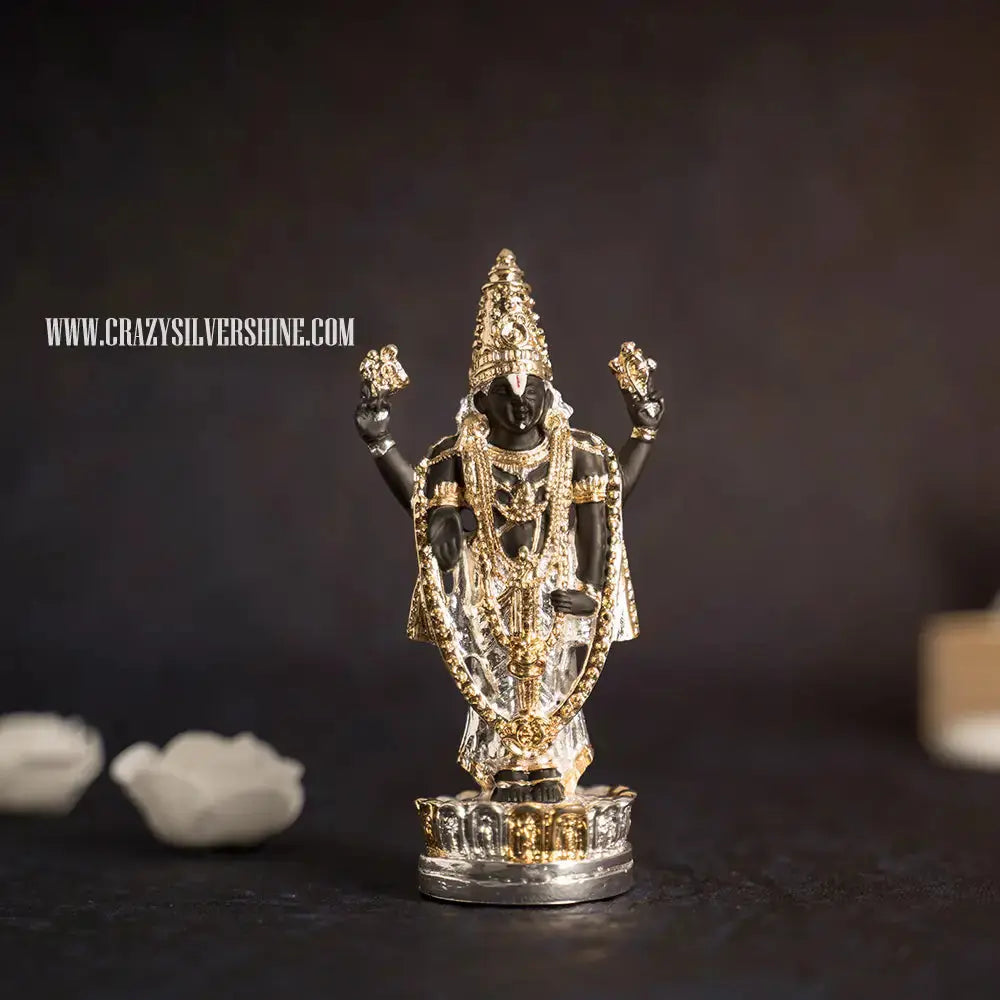 Gold and Silver Plated Balaji Idol Crazy Silver Shine