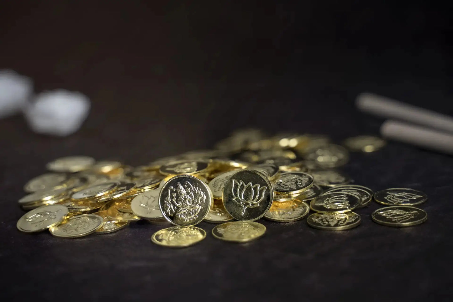 Gold Coated 108 Lakshmi Coins Crazy Silver Shine