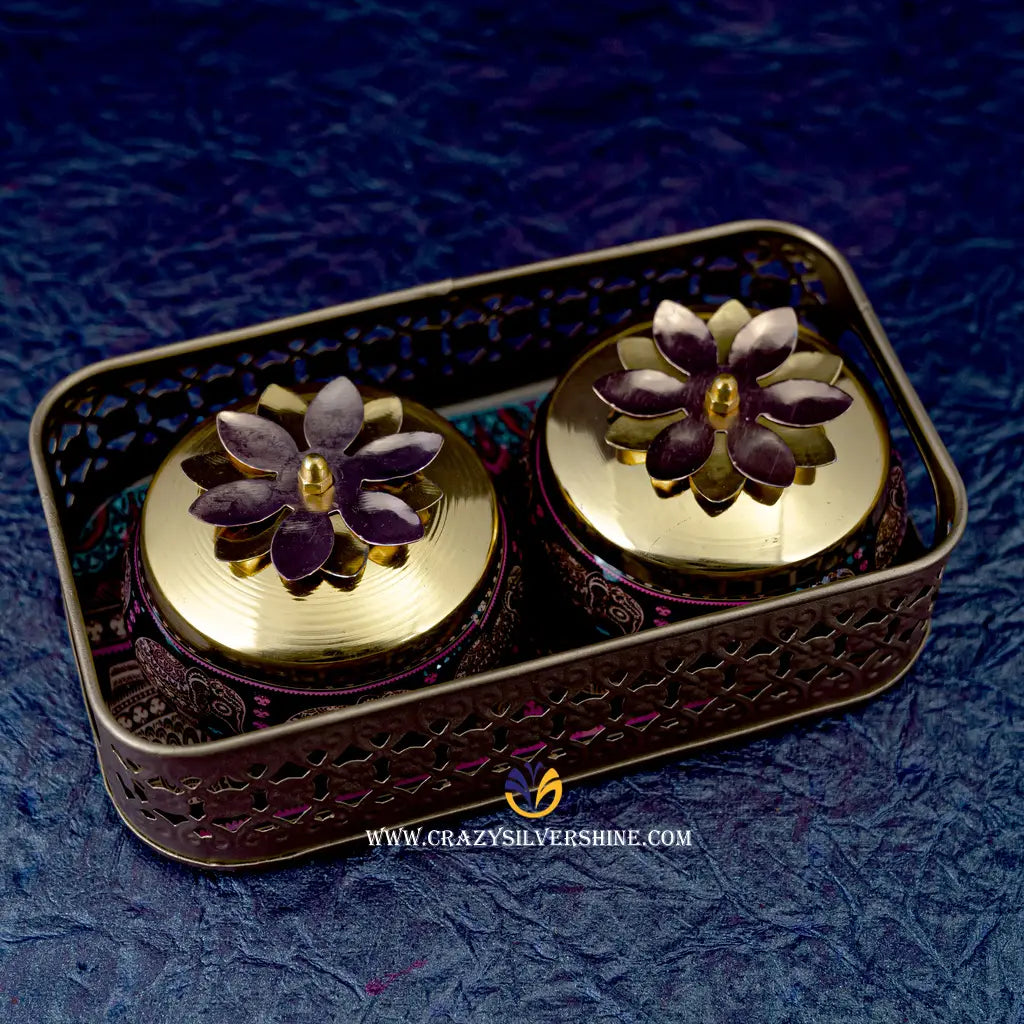 Elephant Designed Jars Crazy Silver Shine