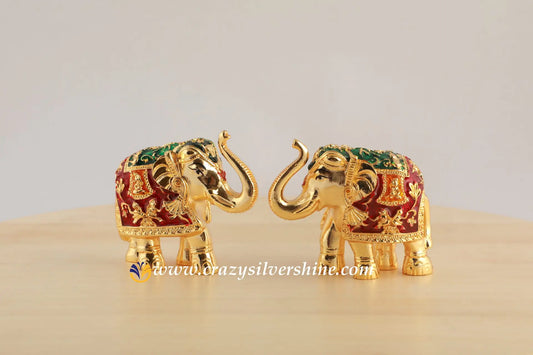 Gold Plated Elephants