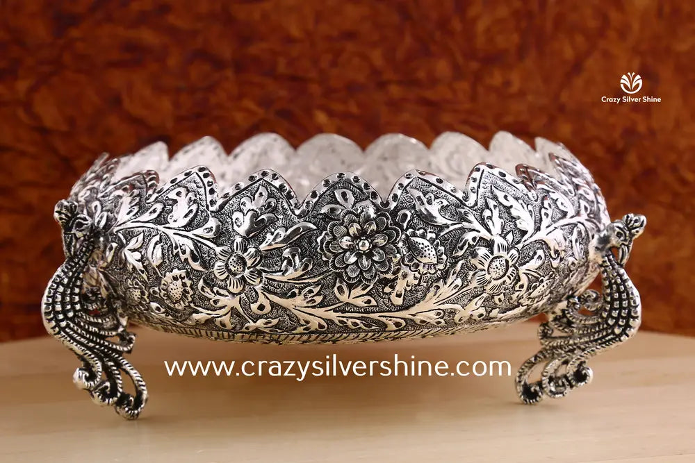 Antique Designer Urli Crazy Silver Shine