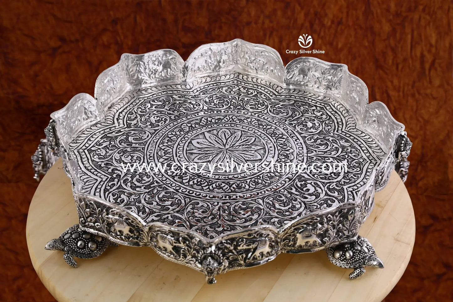 Antique Star Design Urli Crazy Silver Shine