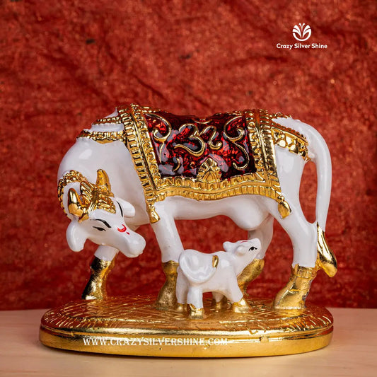 Gold Plated Cow and Calf