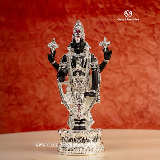 Silver Plated Balaji 6 Inches