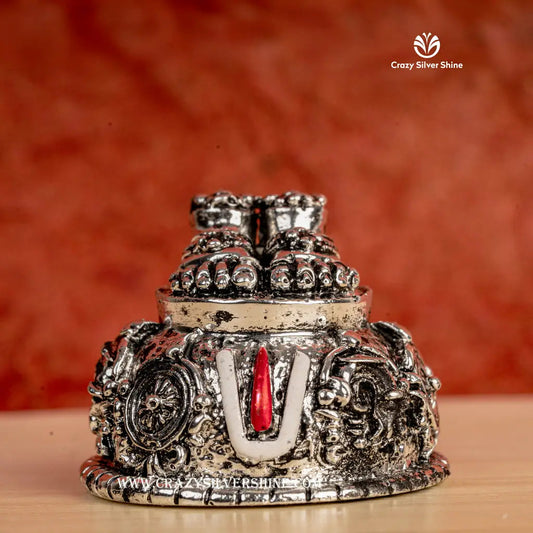 Silver Plated Govinda Padalu