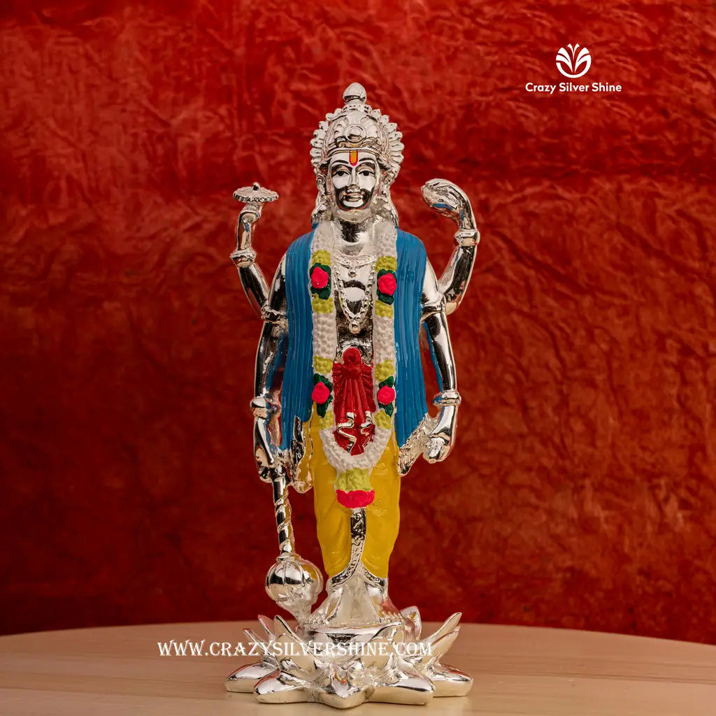 SatyaNarayana Swamy Idol Small Crazy Silver Shine