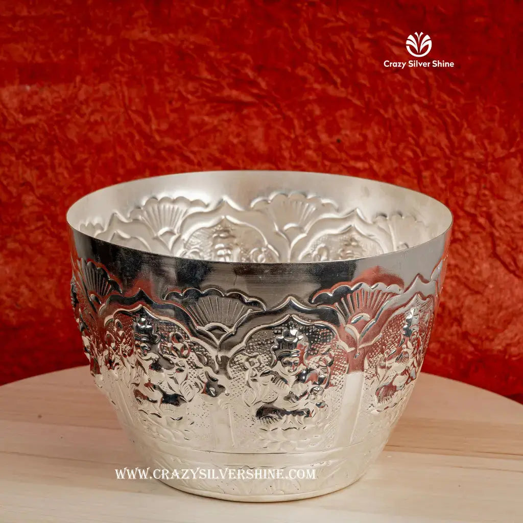 Ashta Lakshmi Flower Bowl Crazy Silver Shine