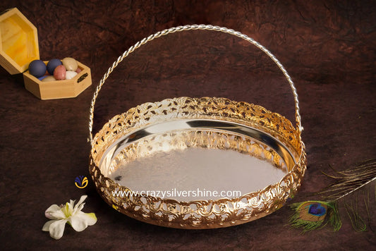 Gold And Silver Plated Tray