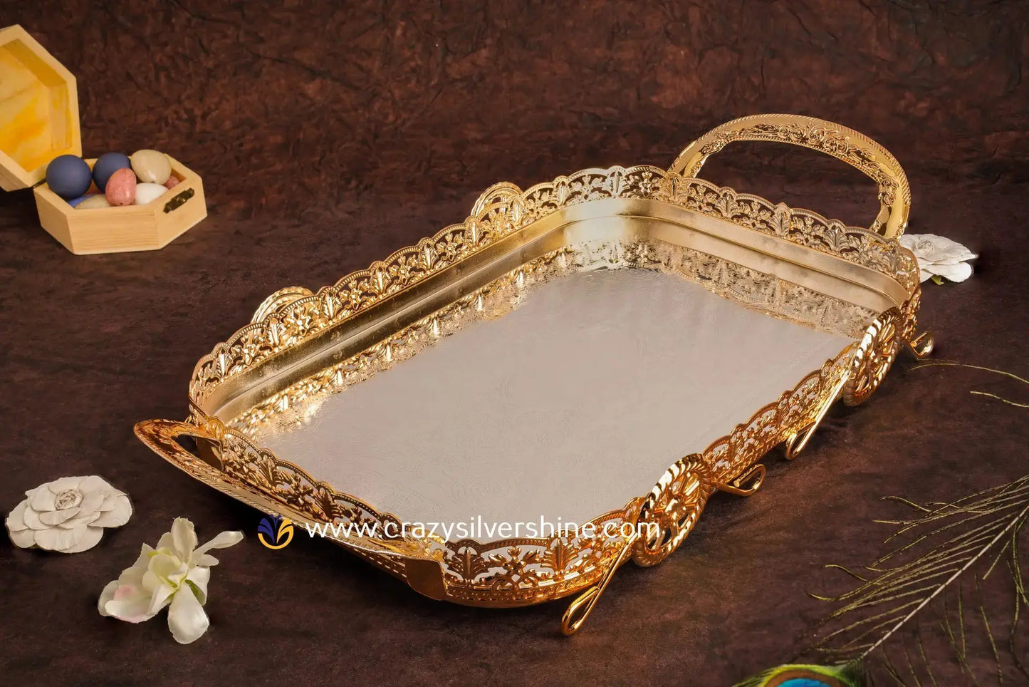 WheelTray Crazy Silver Shine