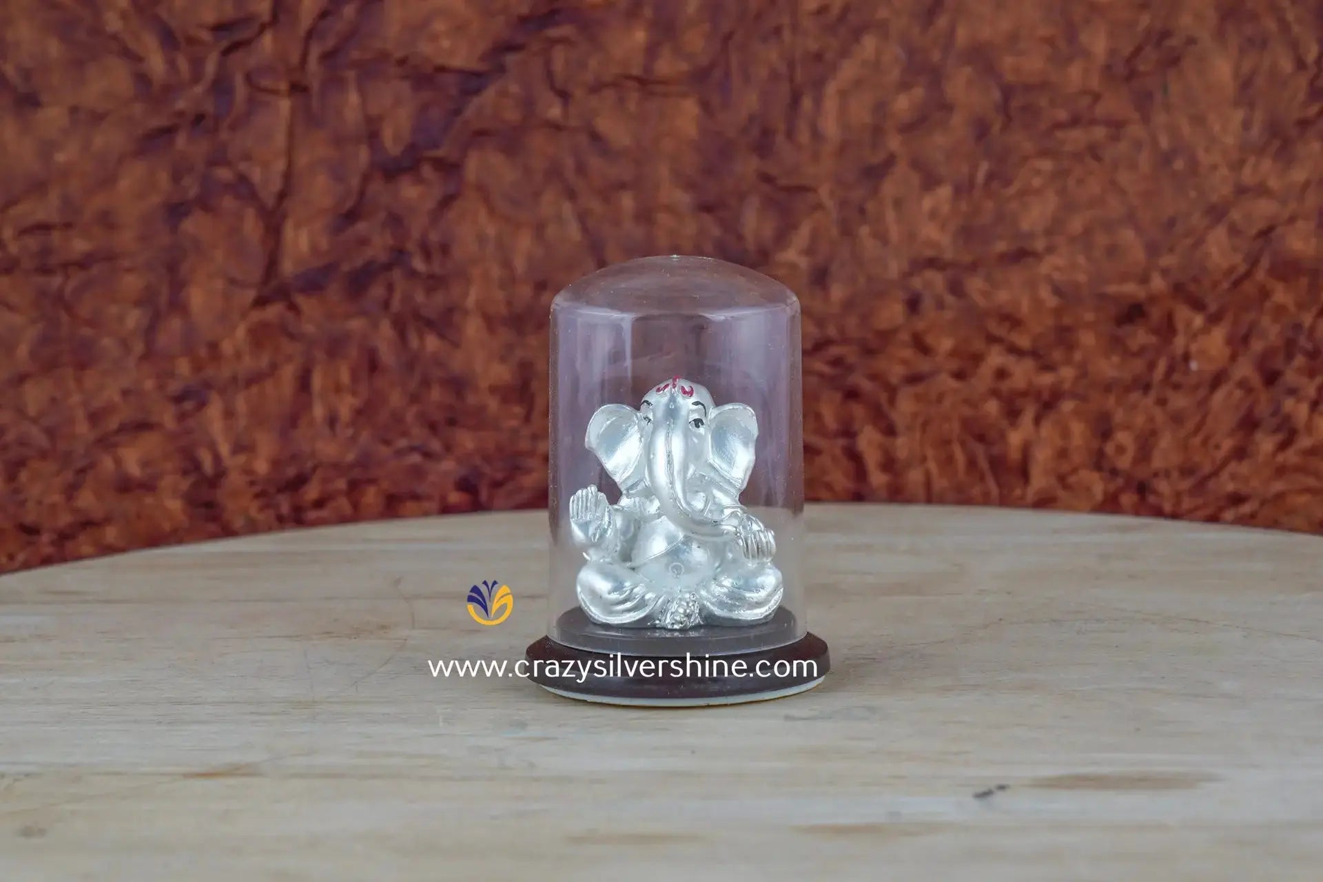 Silver Plated Dome Ganesha Crazy Silver Shine
