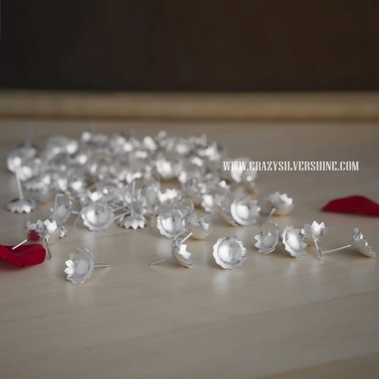 Silver Plated Lotus Flowers