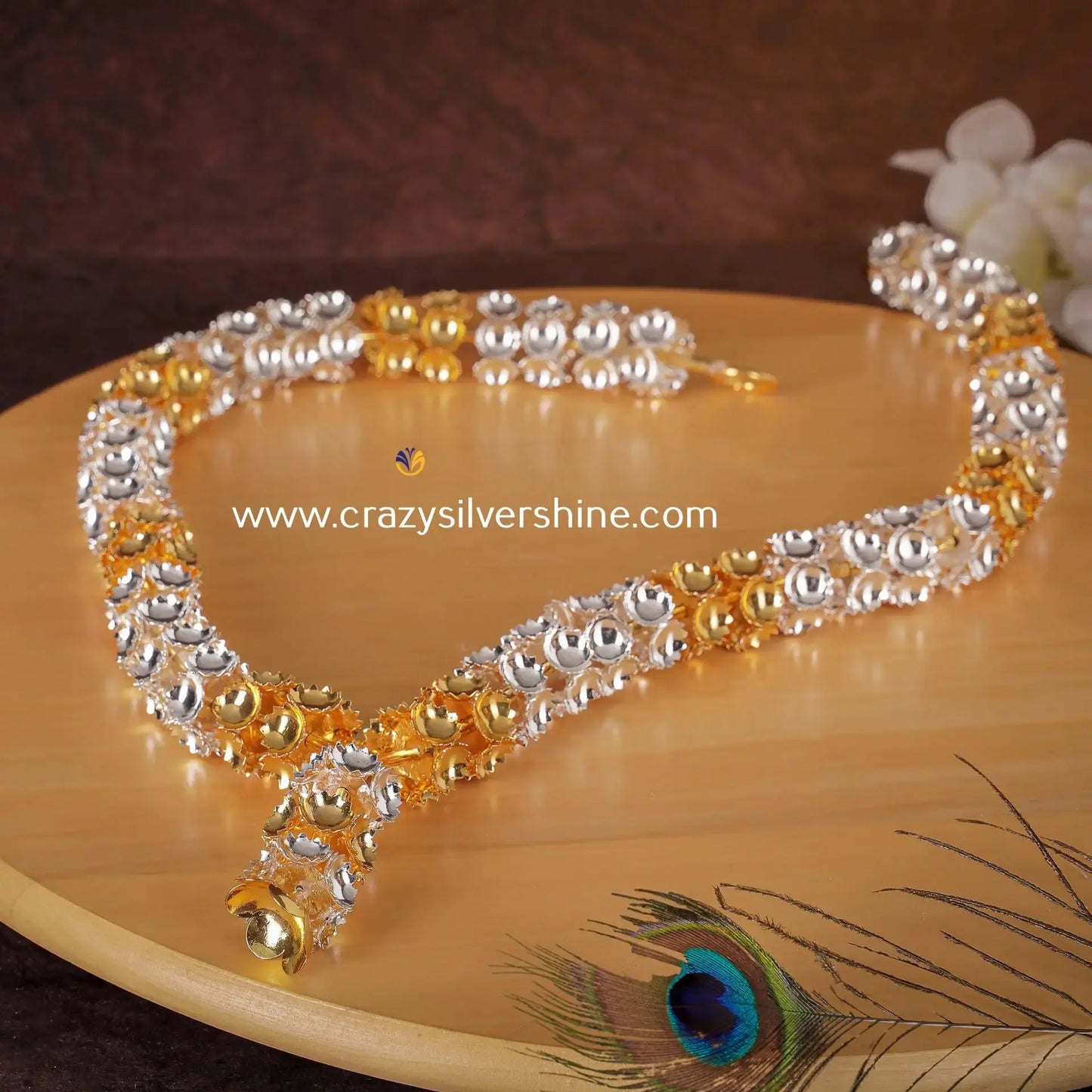 Gold and Silver Plated Garland Crazy Silver Shine