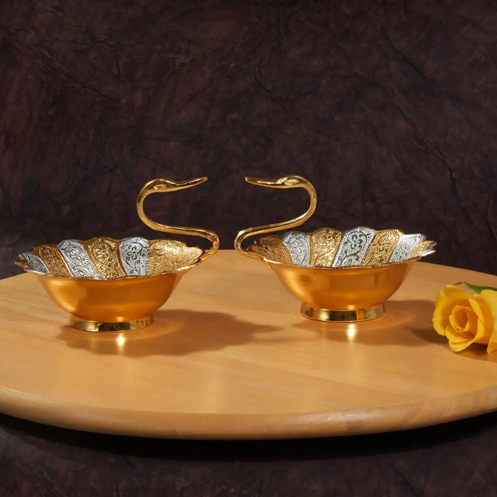 Swan Bowls Crazy Silver Shine