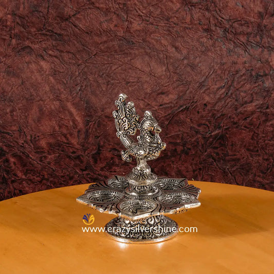 Antique Peacock Diya