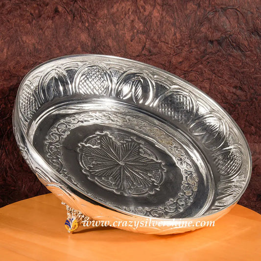 Designer Plate Crazy Silver Shine