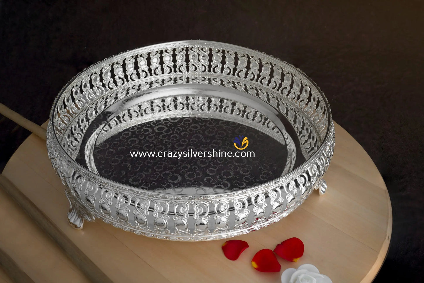 Silver Plated Round Tray