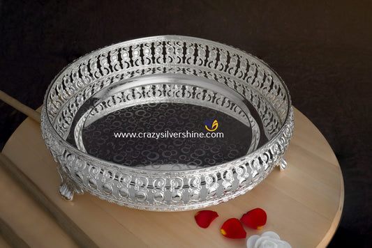 Silver Plated Round Tray