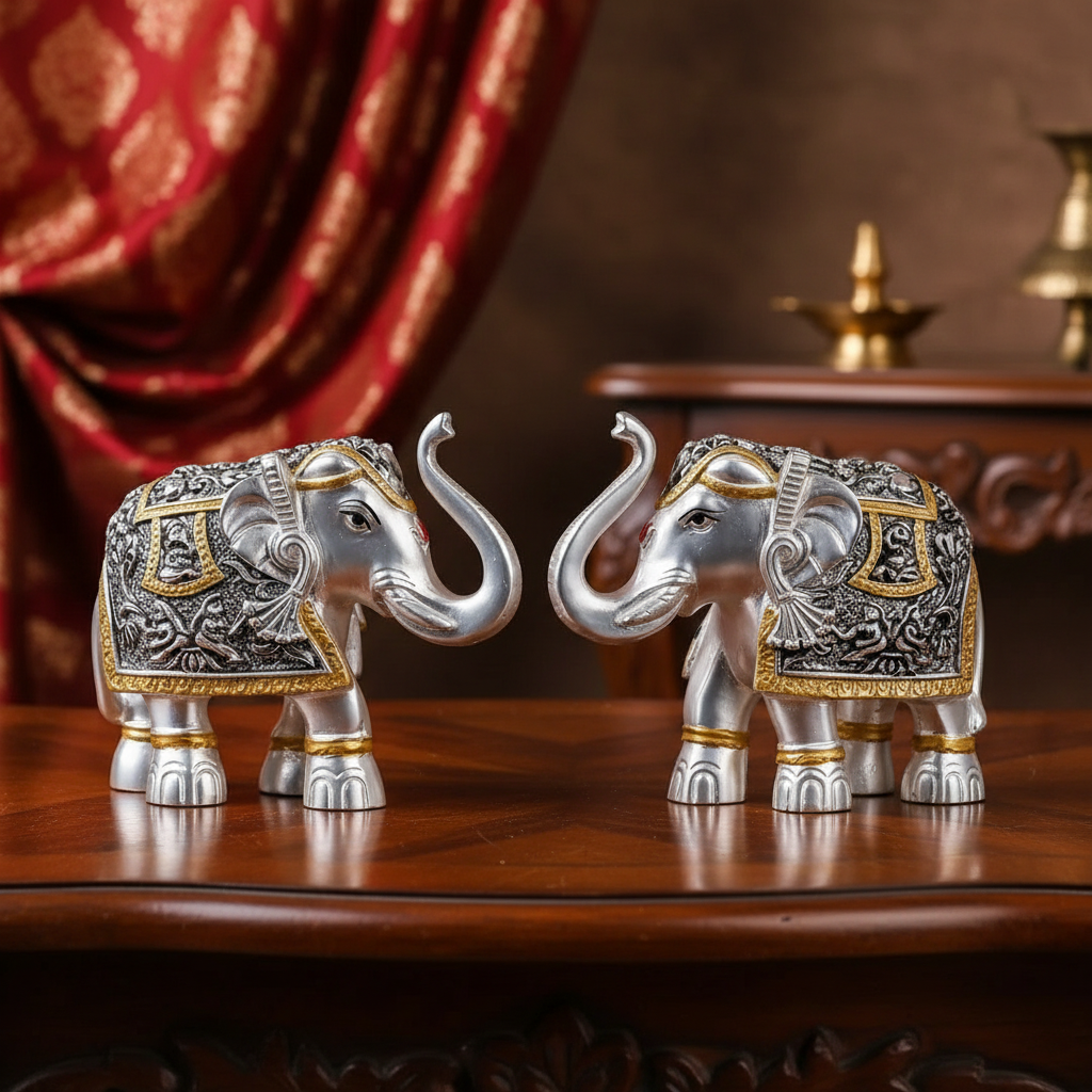 Mat Elephants Pair