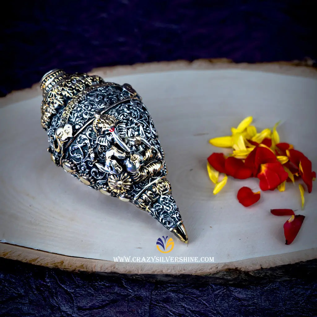 Ganesha Shanku Crazy Silver Shine