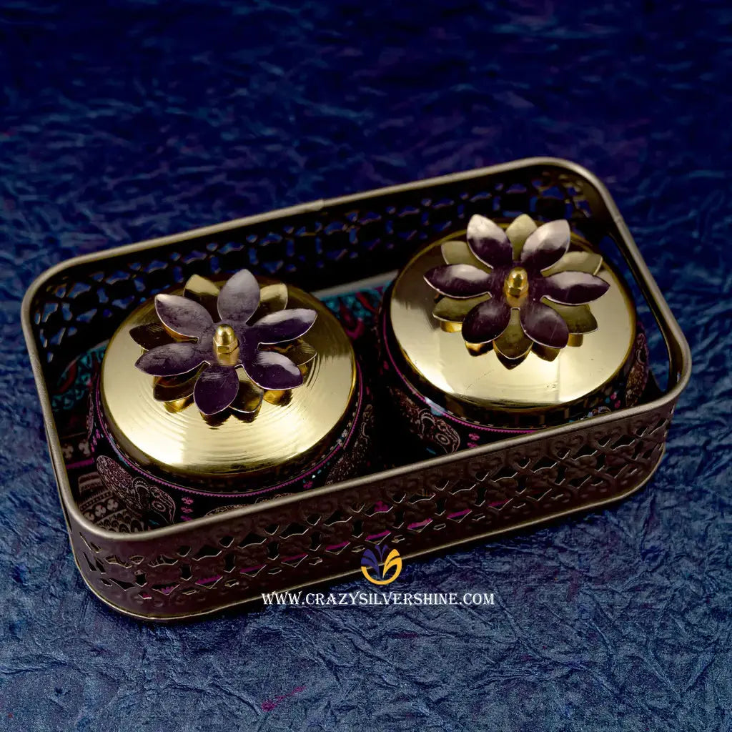 Elephant Designed Jars Crazy Silver Shine